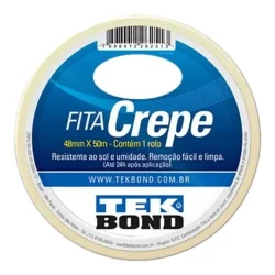 Fita Crepe Tekbond 48 mm x 50 m Uso Geral — H&H Suprimentos Corporativos