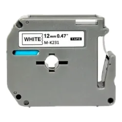 Fita para Rotuladora Brother M-K231 12 mm x 8 m Compatível — H&H Suprimentos Corporativos