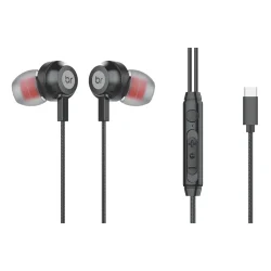 Fone de Ouvido Intra-auricular Bright Ghost USB-C com Microfone FN574 — H&H Suprimentos Corporativos