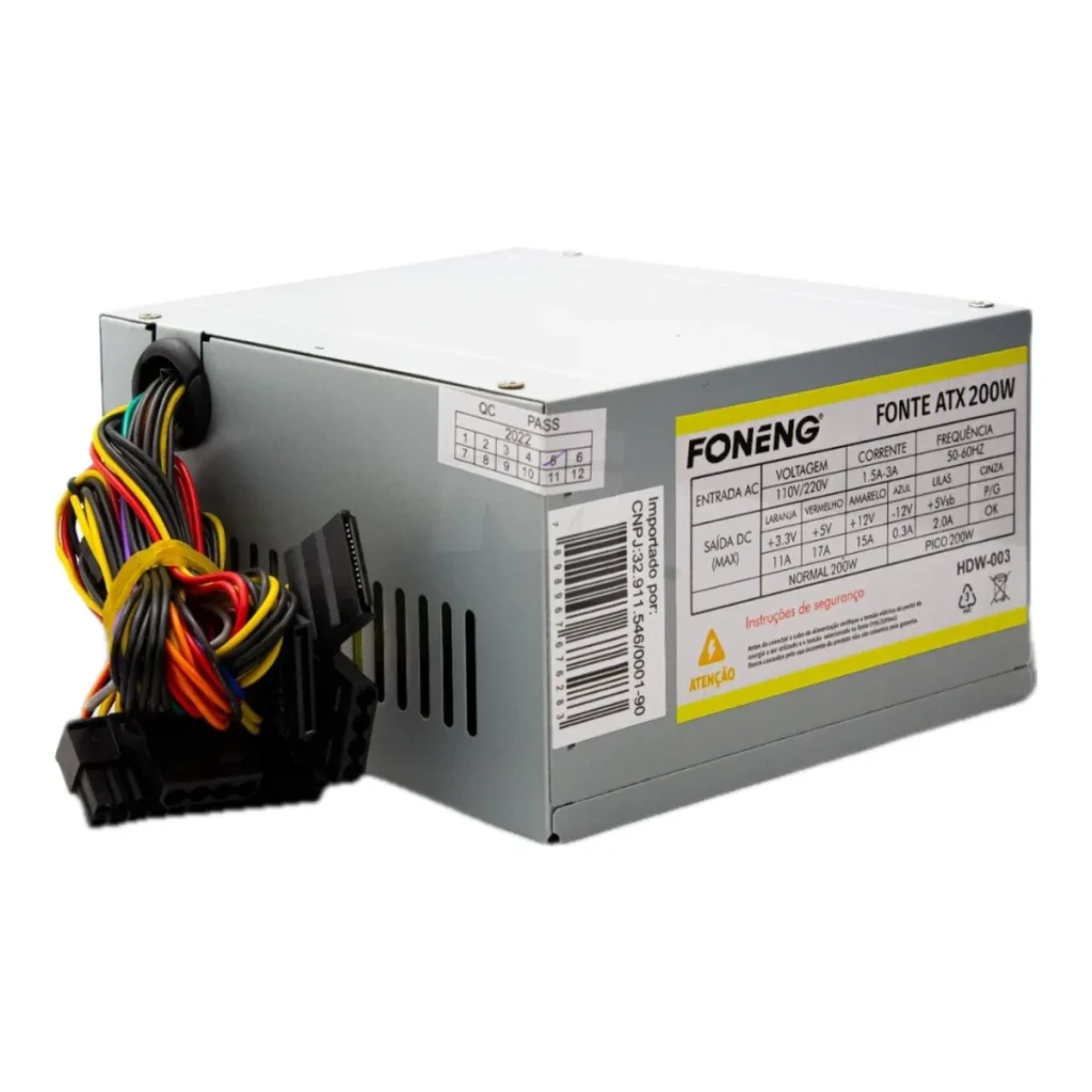 Fonte ATX 200W foneng HDW-003