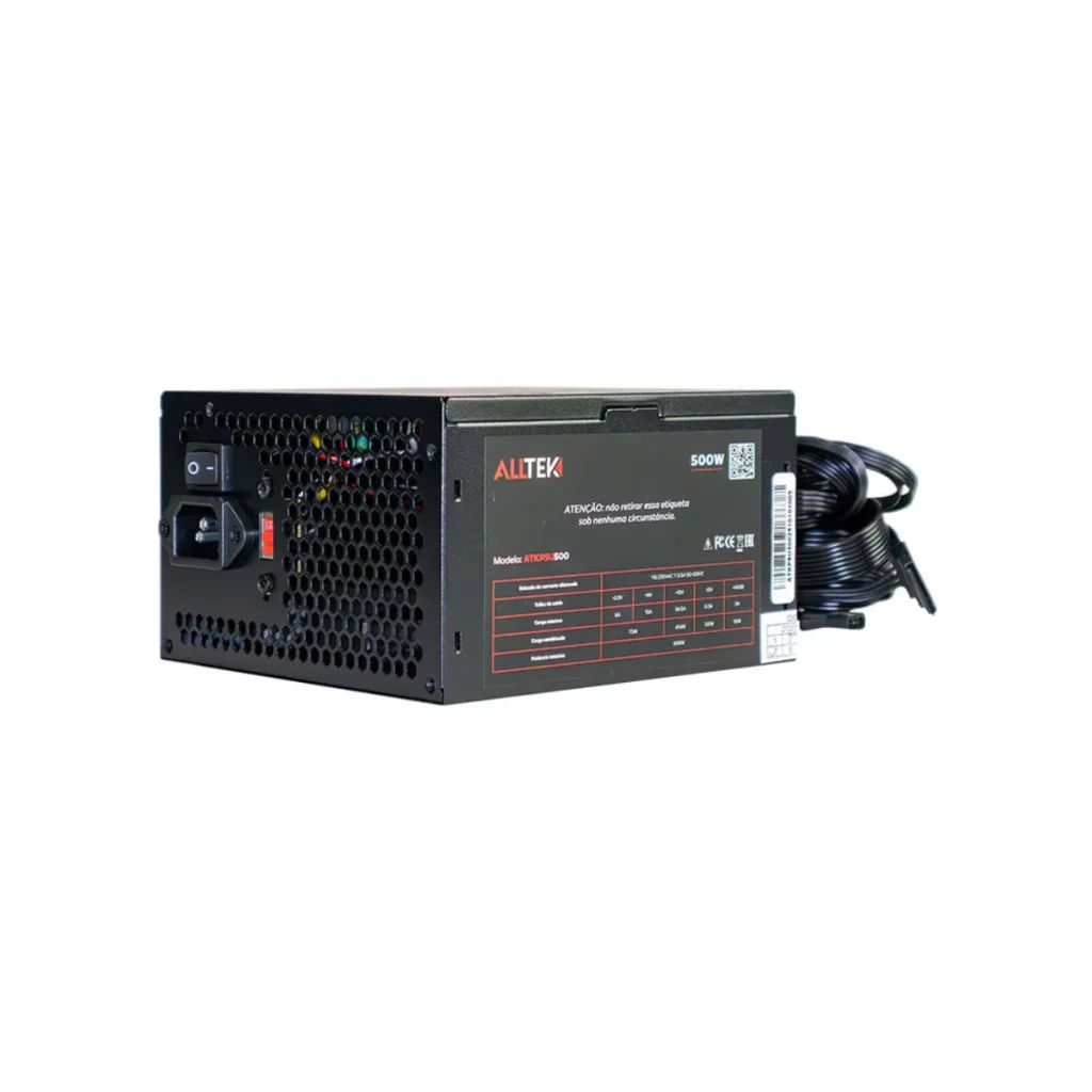 Fonte ATX Alltek in ATKPSU500 500 w Bivolt