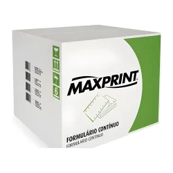 Formulário Contínuo Maxprint 80 Colunas 2 Vias Branco com Carbono 1.500 Folhas — H&H Suprimentos Corporativos