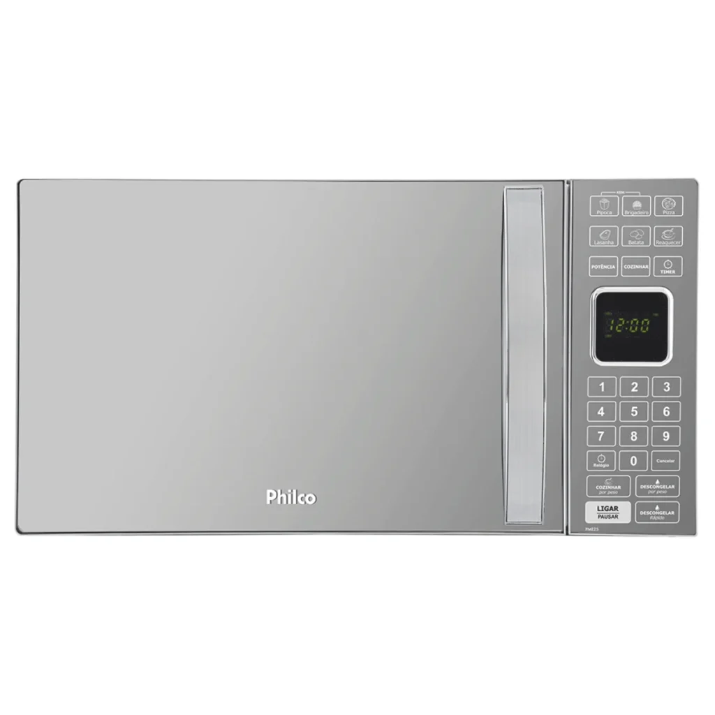 Forno de micro-ondas philco PME25 com porta espelhada 25 litros