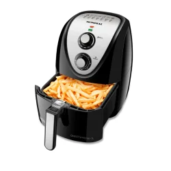 Fritadeira Air Fryer Mondial 5 Litros AFN-50-BI Preto Inox — H&H Suprimentos Corporativos