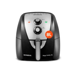 Fritadeira Air Fryer Mondial 8 Litros AFN-80-BI Preto Inox — H&H Suprimentos Corporativos