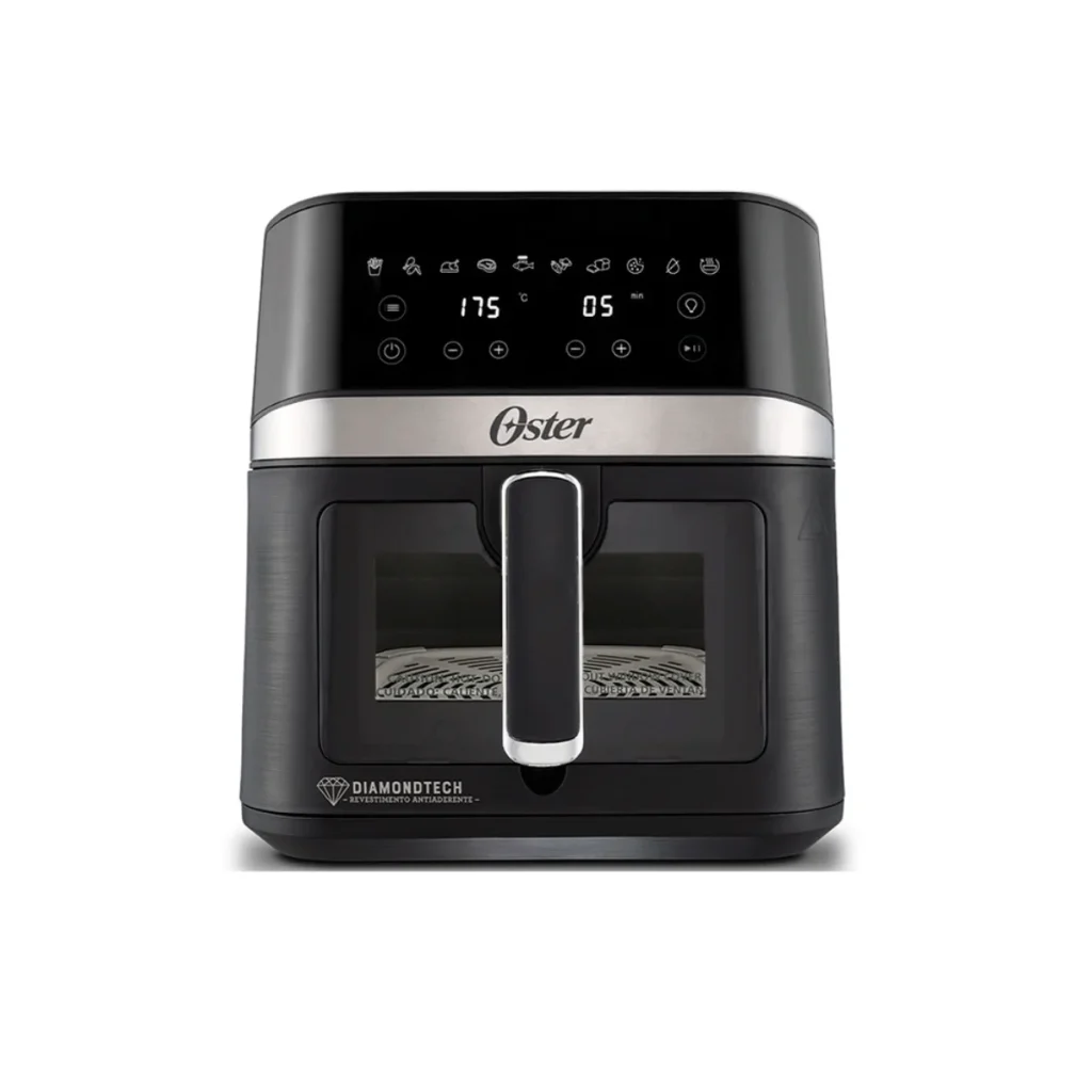Fritadeira elétrica oster diamondtech 6 litros preta
