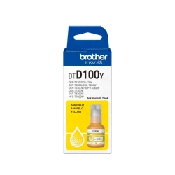 Garrafa de Tinta Brother BT-D100Y Amarelo 48,8 ml Original — H&H Suprimentos Corporativos