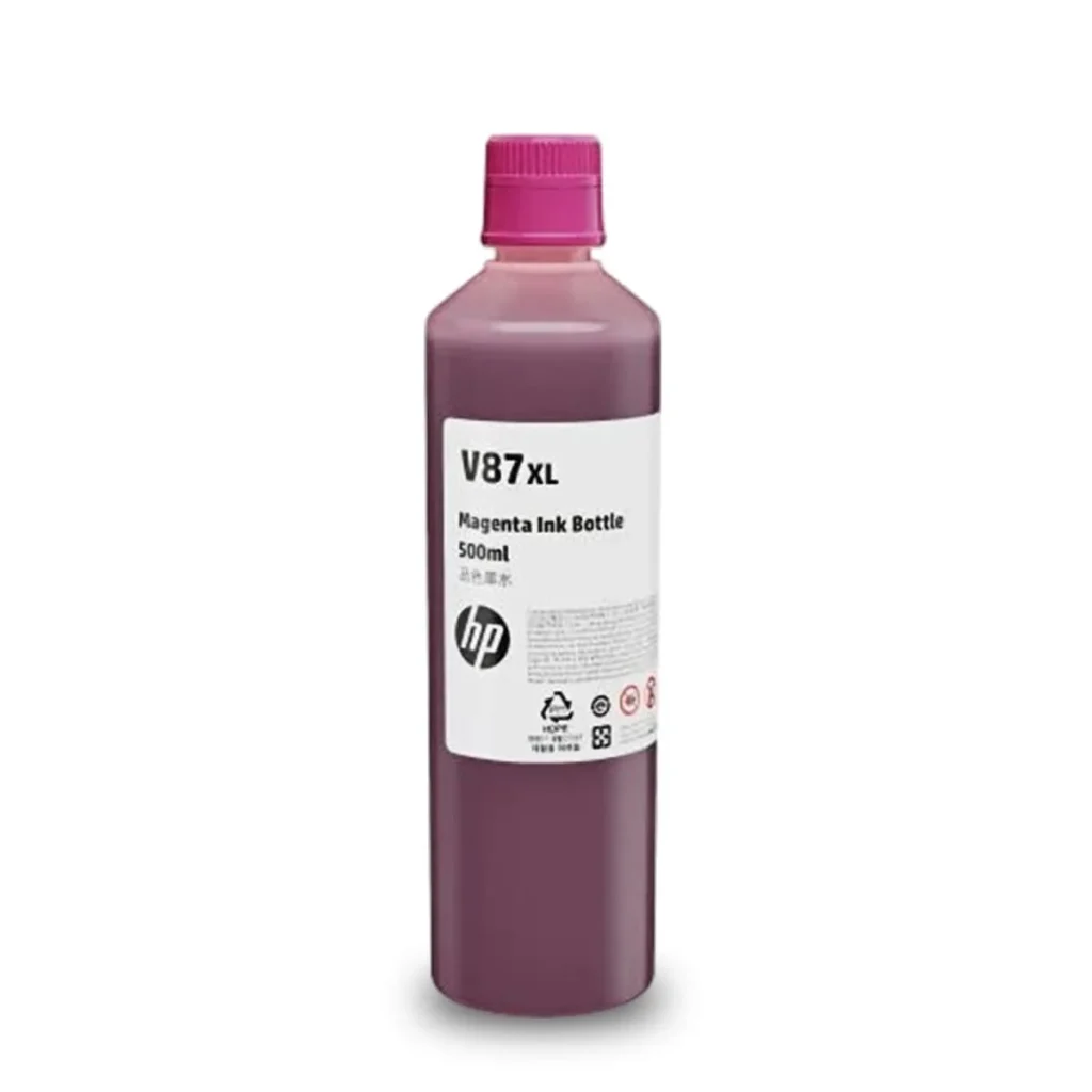 Garrafa de tinta HP V87XL 7FN97A magenta 500 ml original