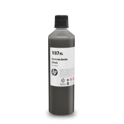Garrafa de Tinta HP V87XL 7FN98A Preto 500 ml Original — H&H Suprimentos Corporativos