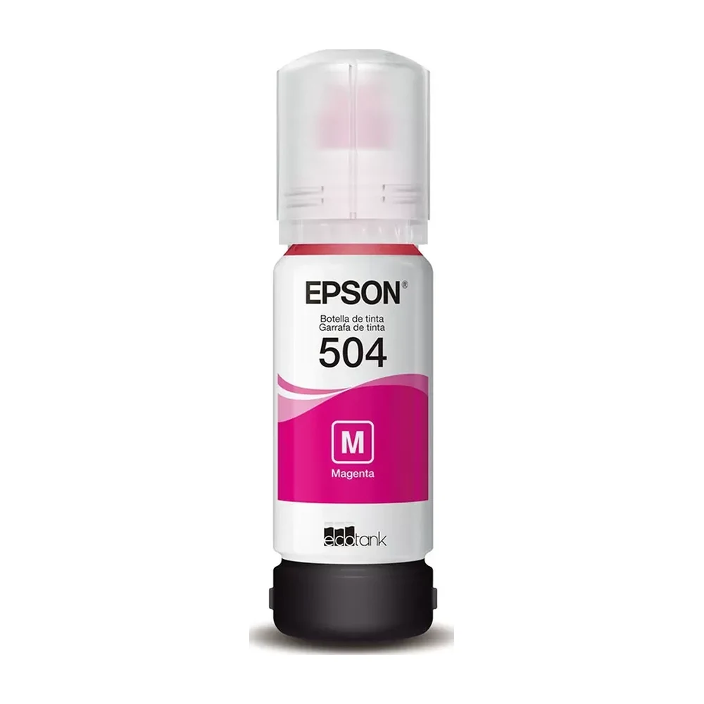 Garrafa de tinta Epson T504 magenta 70 ml original