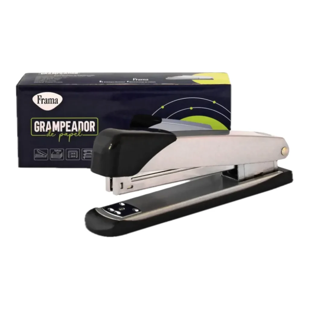 Grampeador de mesa metal médio Frama 20 folhas 15,8 cm