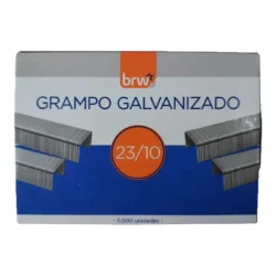 Grampo Galvanizado 23/10 BRW GR2310 (Caixa com 5.000) — H&H Suprimentos Corporativos