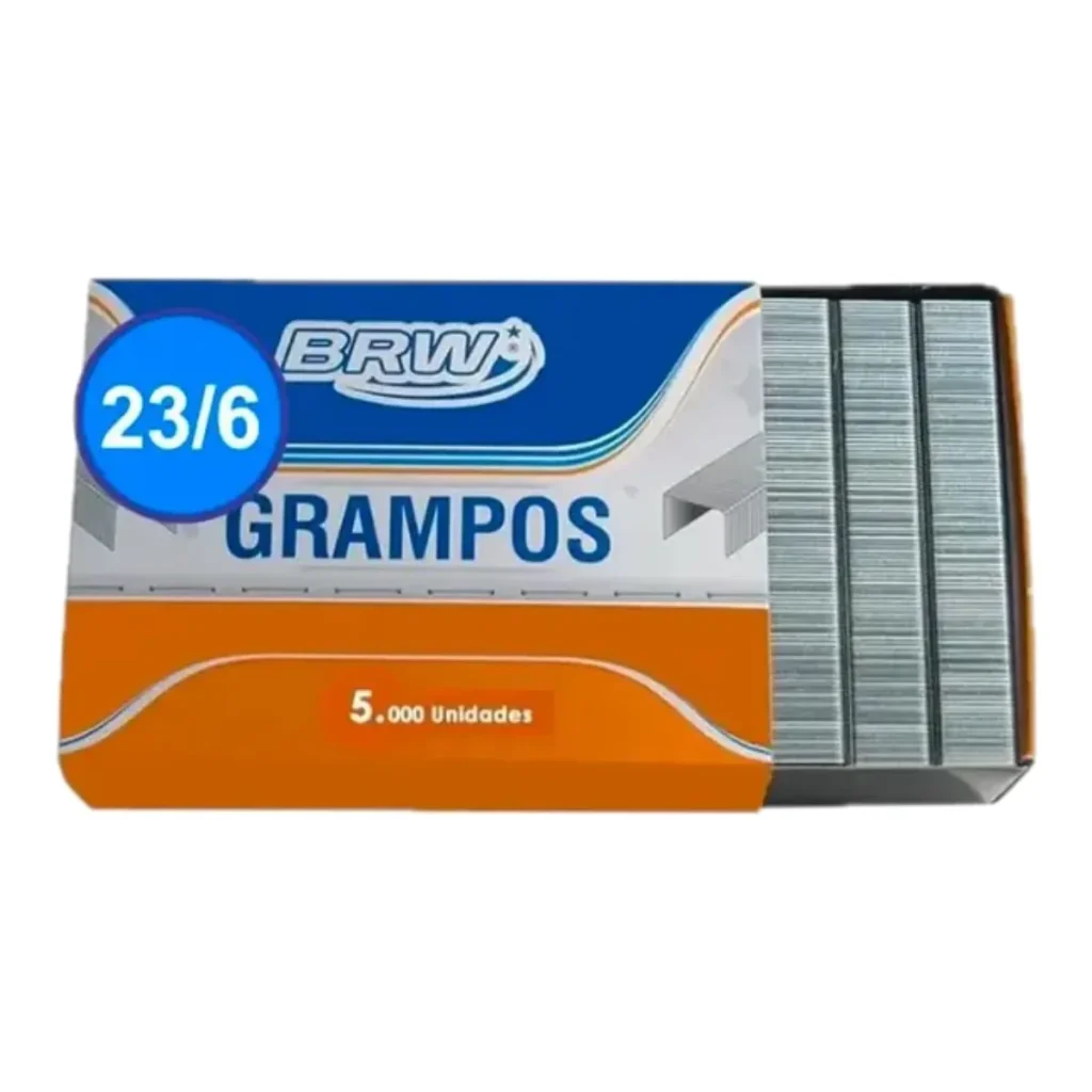 Grampo galvanizado 23/6 BRW GR2306 (caixa com 5.000)