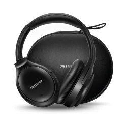 Headphone Bluetooth Aiwa AWS-HP-01-B com Cancelamento de Ruído Dobrável — H&H Suprimentos Corporativos
