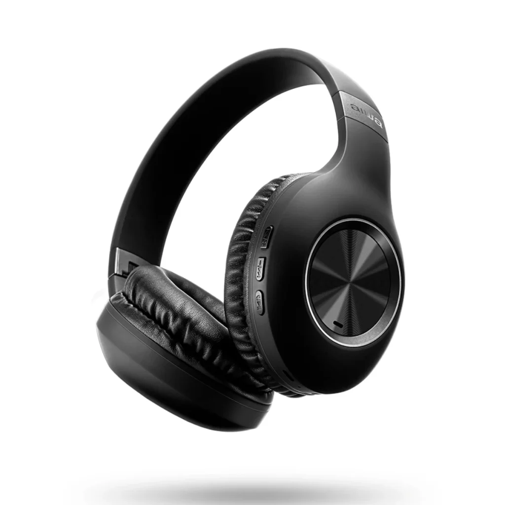 Headphone Bluetooth Aiwa AWS-HP-02-B com Cancelamento de Ruído Dobrável