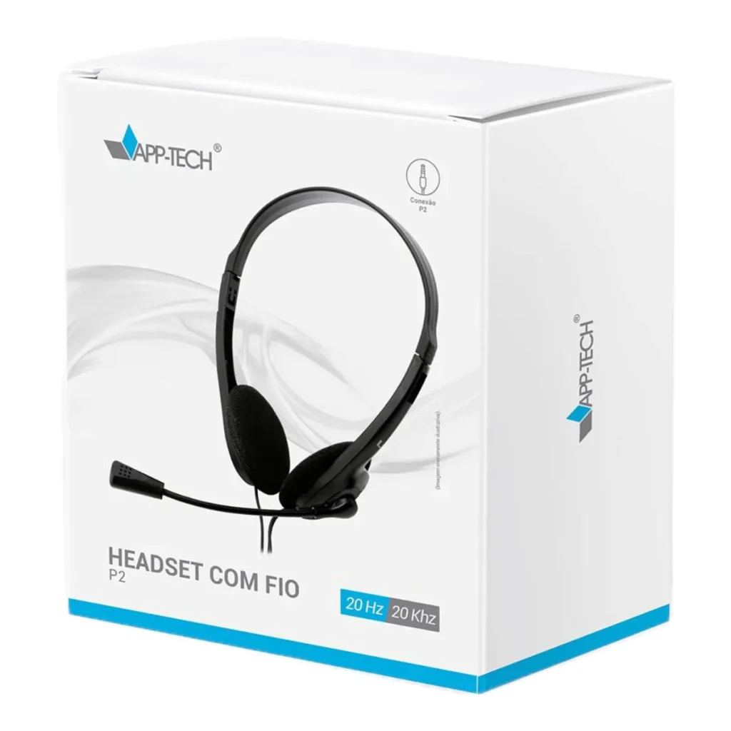 Headset com fio P2 app-tech