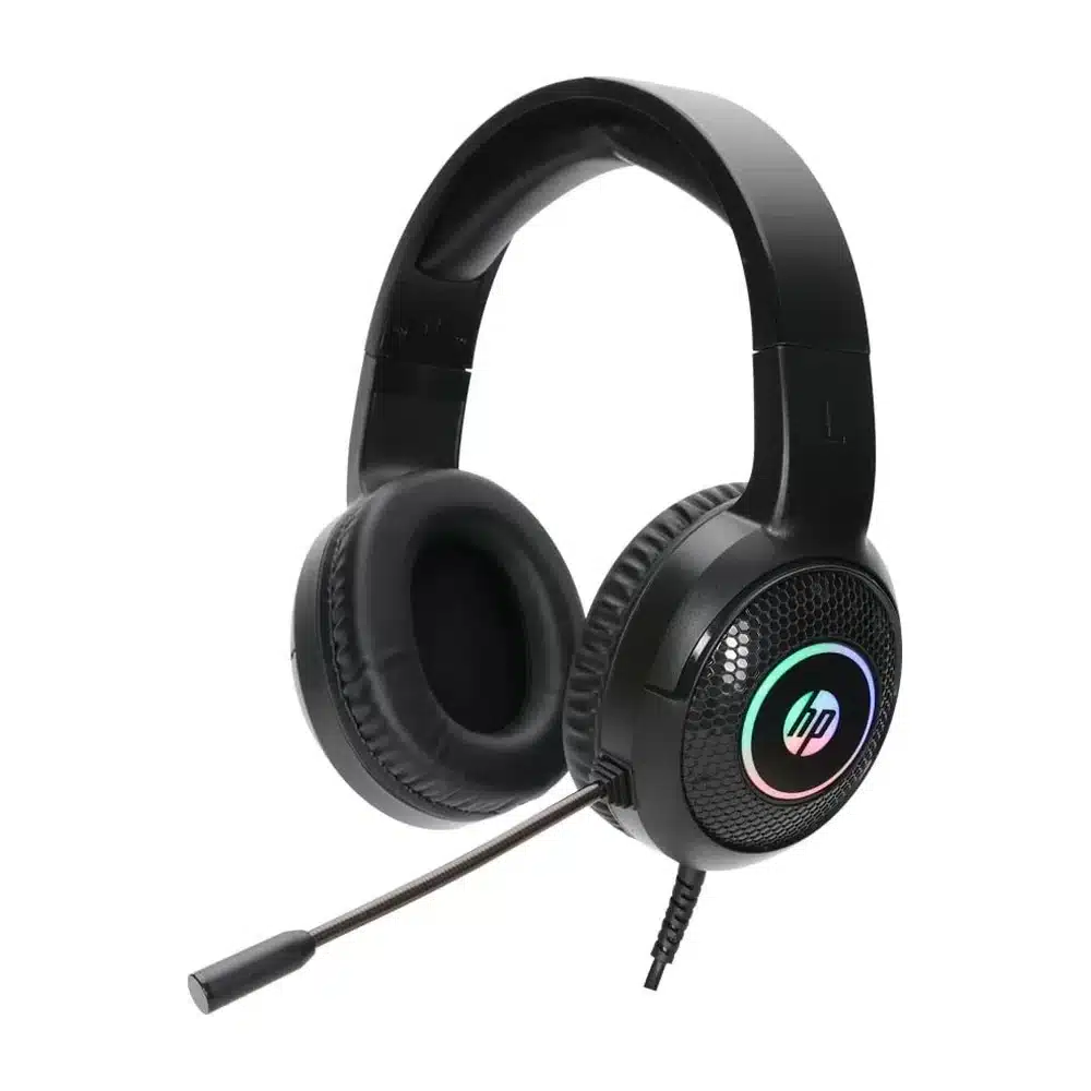 Headset HP DHE-8010U com microfone dobrável preto