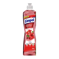 Detergente Lava-Louças Limpol Gel Concentrado Cereja & Hibisco 400 g