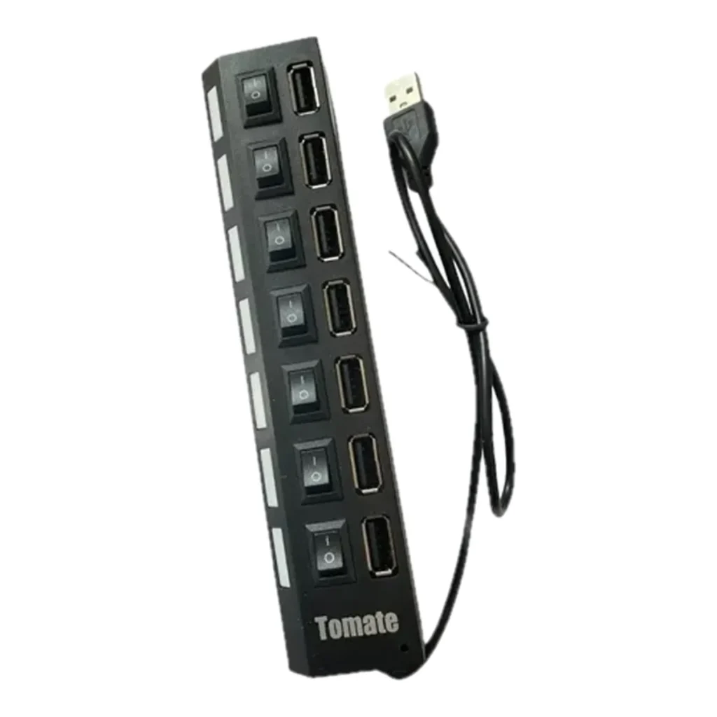 Hub USB 2.0 com 7 portas tomate MST-004