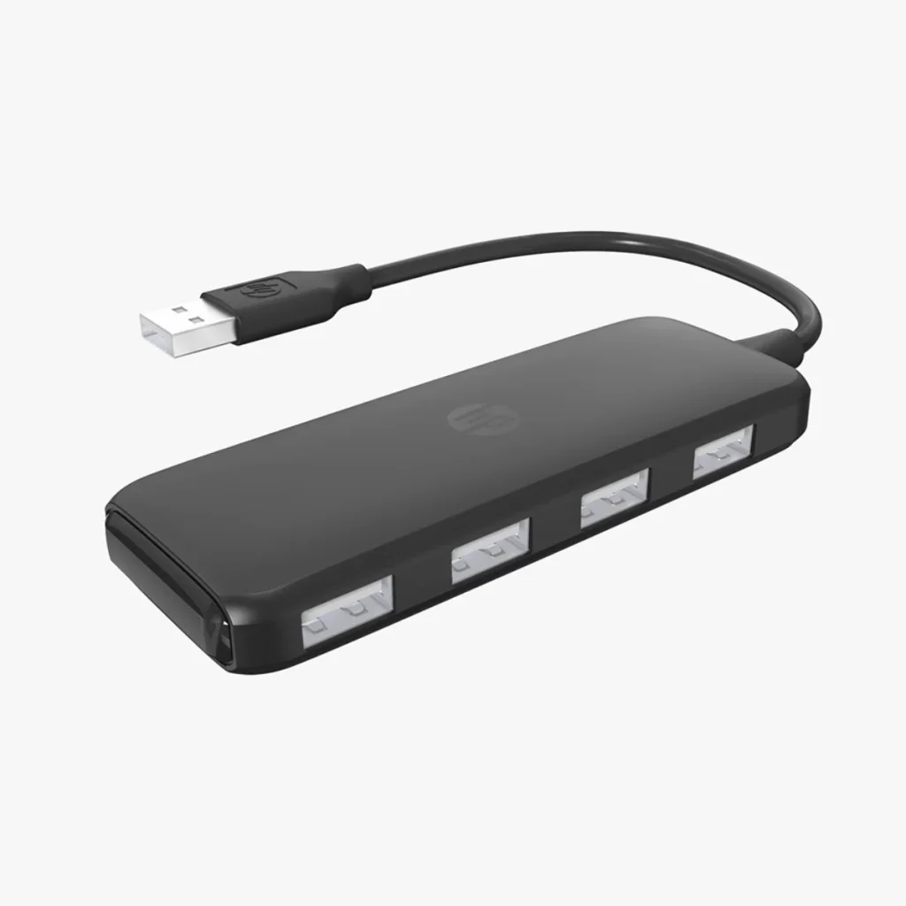 Hub USB 2.0 HP DHC-CT110C com 4 Portas em Alumínio