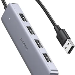 Hub USB 3.0 UGREEN CM219 4 em 1 com Alimentação Auxiliar USB-C — H&H Suprimentos Corporativos