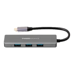 Hub USB-C com 4 Portas USB 3.0 Kross Elegance KE-UC4163 — H&H Suprimentos Corporativos