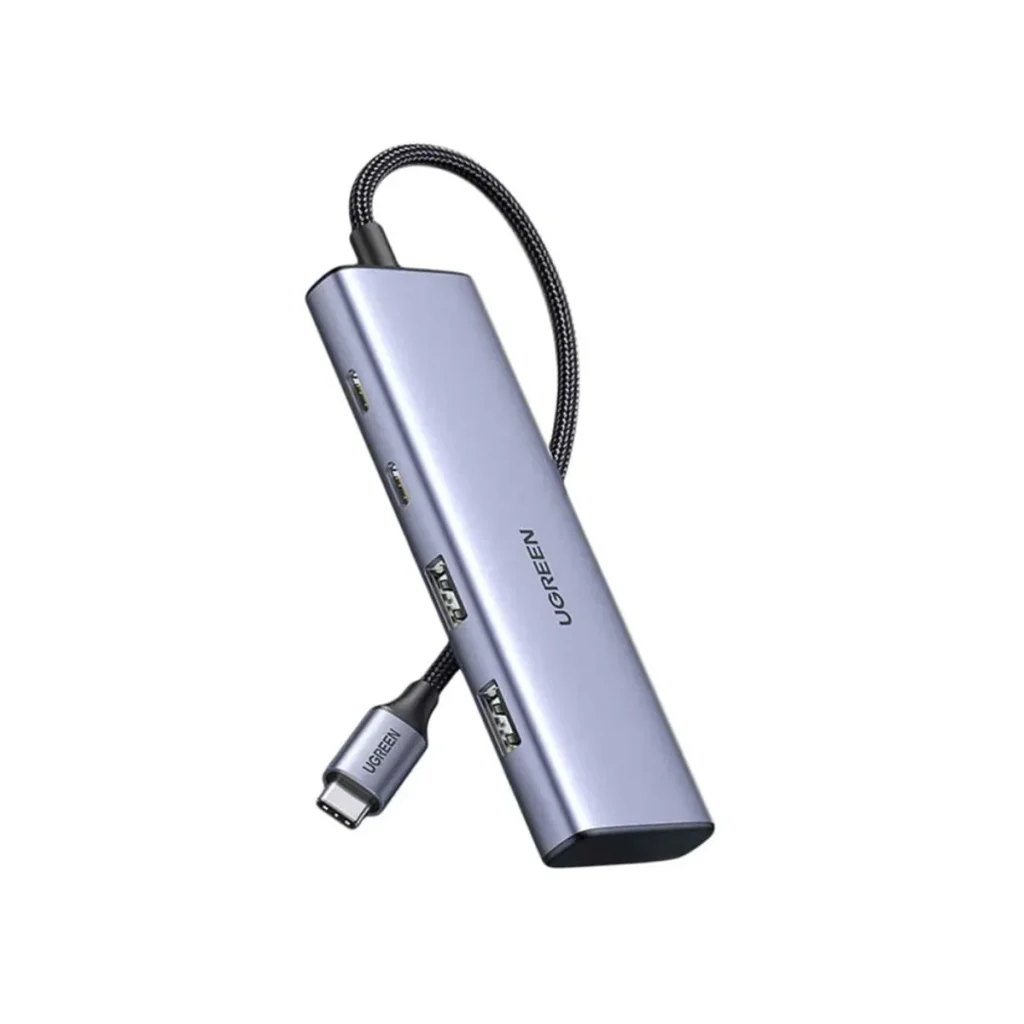Hub USB-c ugreen CM473 com 2 USB-c e 2 USB-a 5 gbps