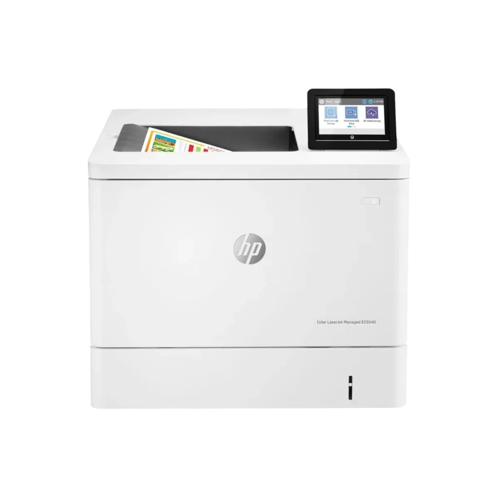 Impressora HP LaserJet managed E55040dn 3GX99A laser colorida ethernet