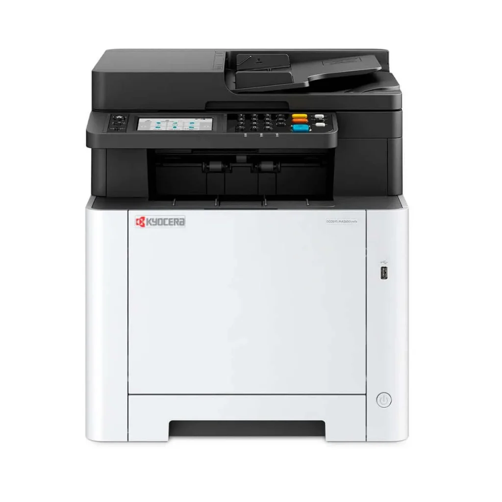 Impressora multifuncional Kyocera ecosys MA2600cwfx laser colorida duplex e W...