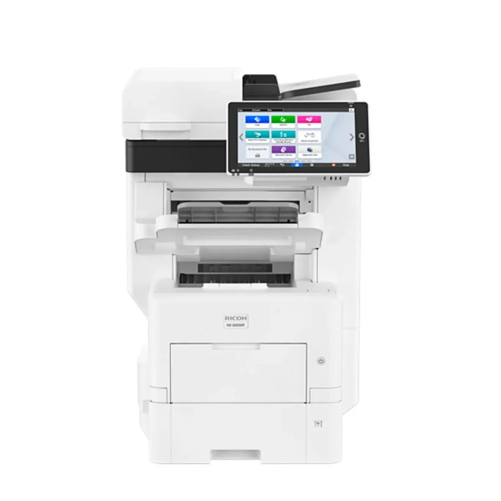 Impressora multifuncional Ricoh im 600SRF 418465 laser monocromática