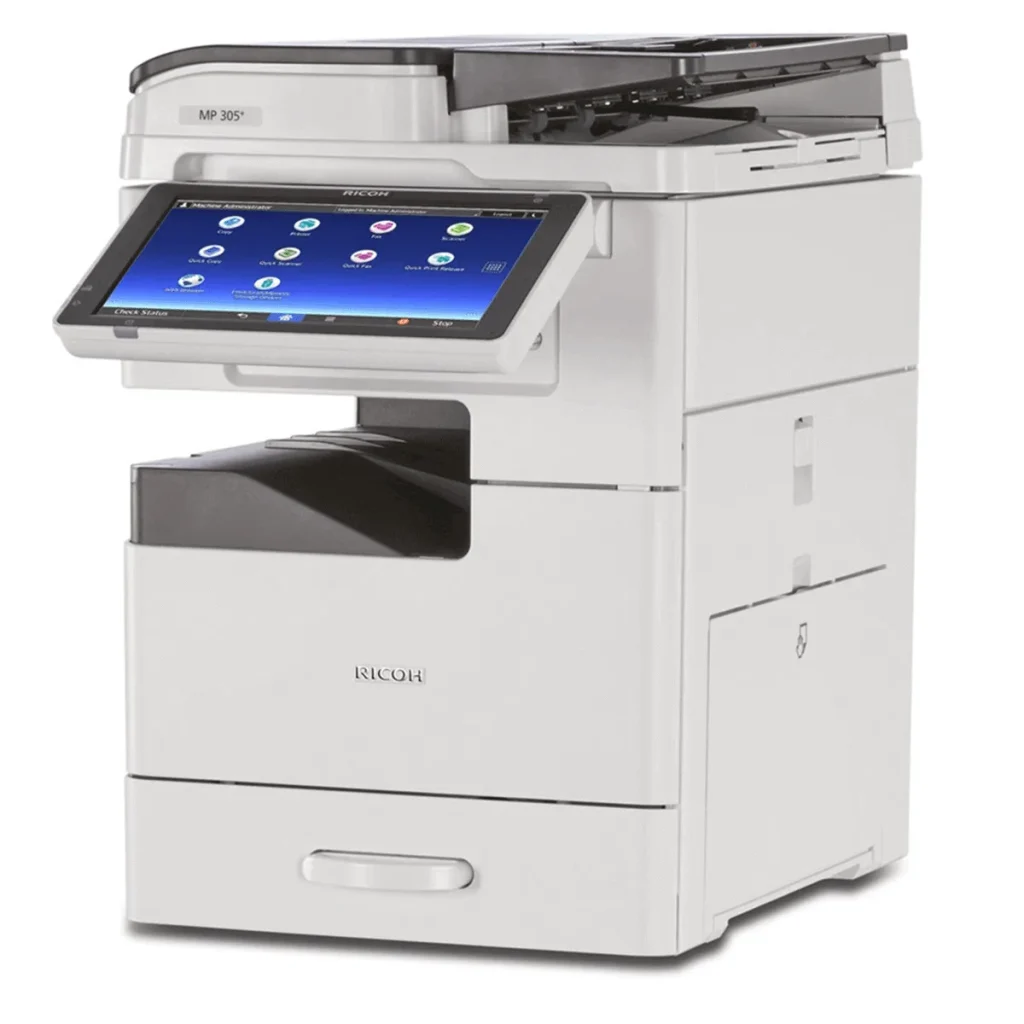 Impressora multifuncional Ricoh mp 305SPF laser monocromática rede