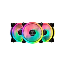 Kit com 3 Coolers Gamdias Aeolus M2-1203 Lite RGB 120 mm — H&H Suprimentos Corporativos