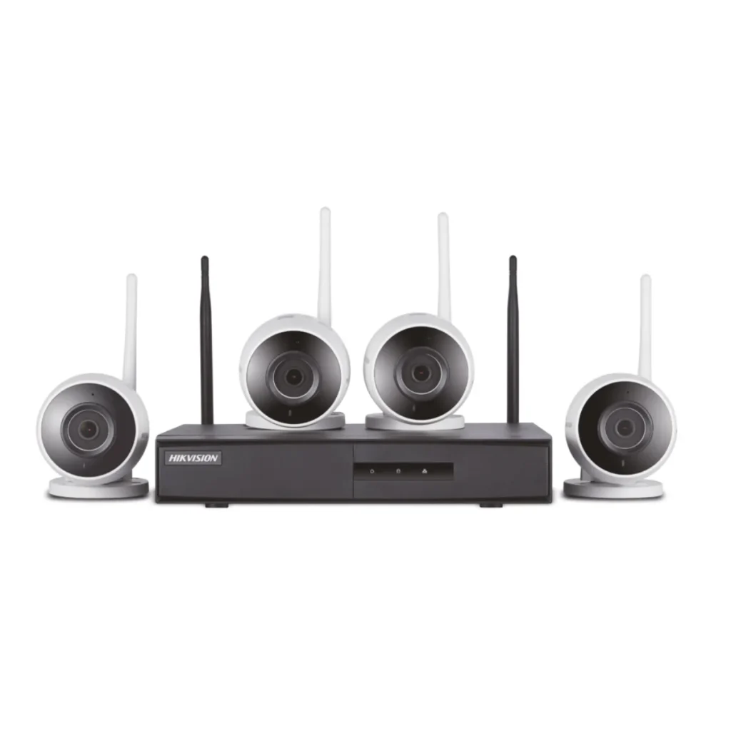 Kit monitoramento hikhome nvr 4B WI-FI com 4 câmeras bullet 1080p