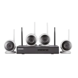 Kit Monitoramento Hikhome NVR 4B Wi-Fi com 4 Câmeras Bullet 1080p — H&H Suprimentos Corporativos