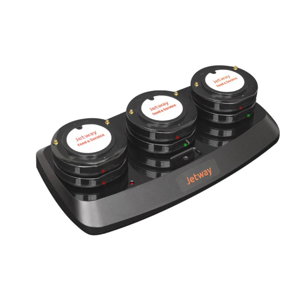 Kit pager de espera jetway PE-500 com base e 15 pagers