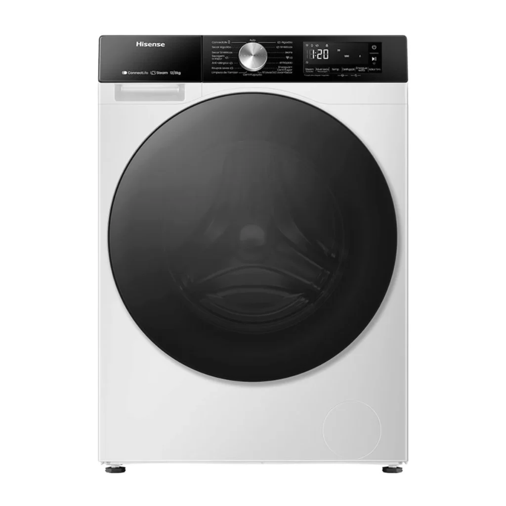 Lava e seca hisense 3S 12 kg inverter WI-FI 1400 rpm WD3S12
