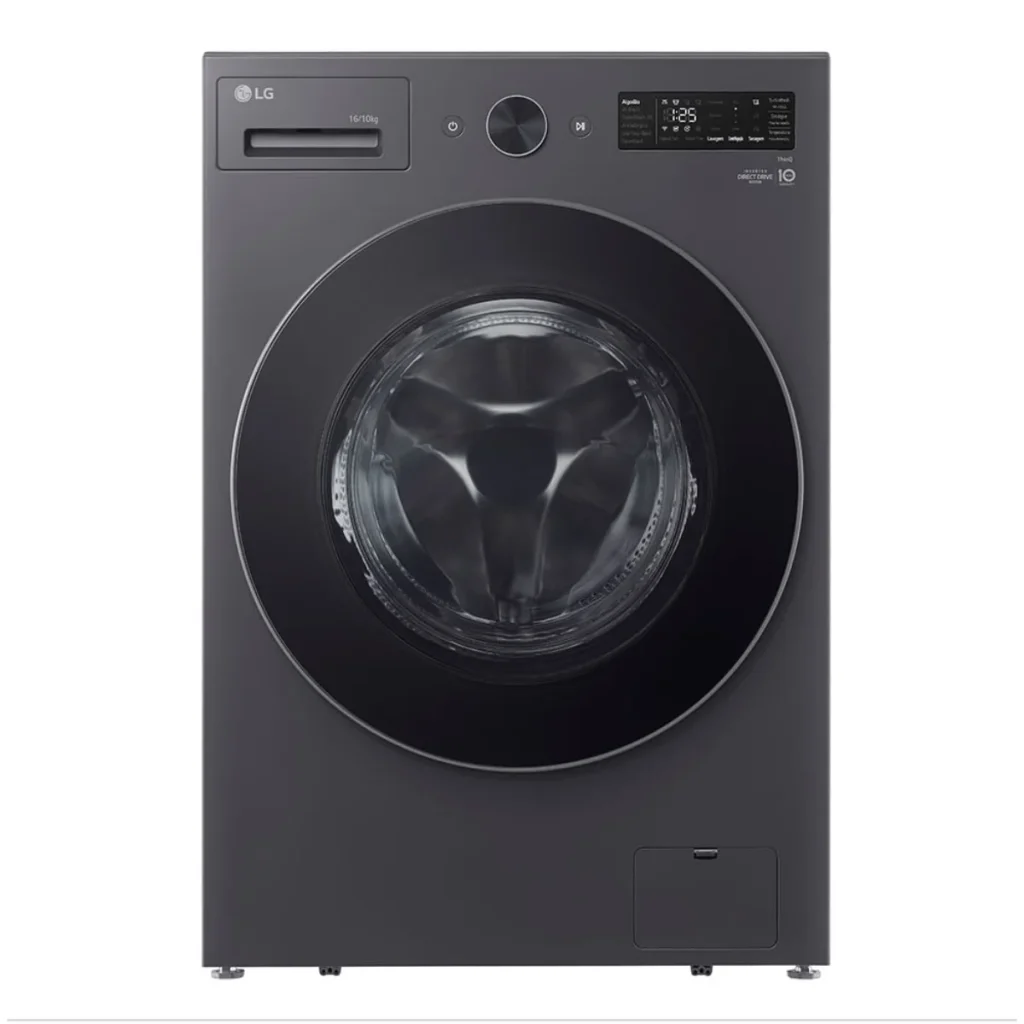 Lava e seca lg Smart nt 16 kg black inox ai dd WD16GNTS6B