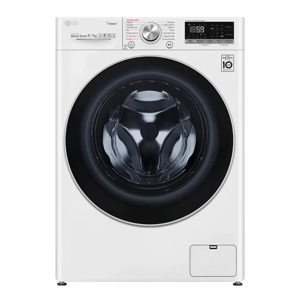 Lava e seca Smart lg VC4 11 kg CV5011WG4A branca inteligência artificial aidd