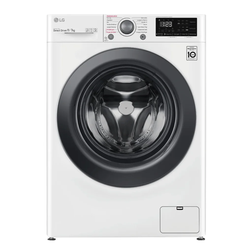 Lava e seca Smart lg VC5 11 kg CV3011WG4 branca inteligência artificial aidd