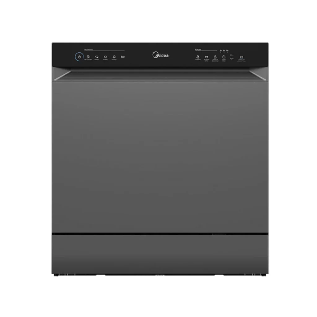 Lava-louças midea touch Plus 8 serviços cinza MDWTF08S