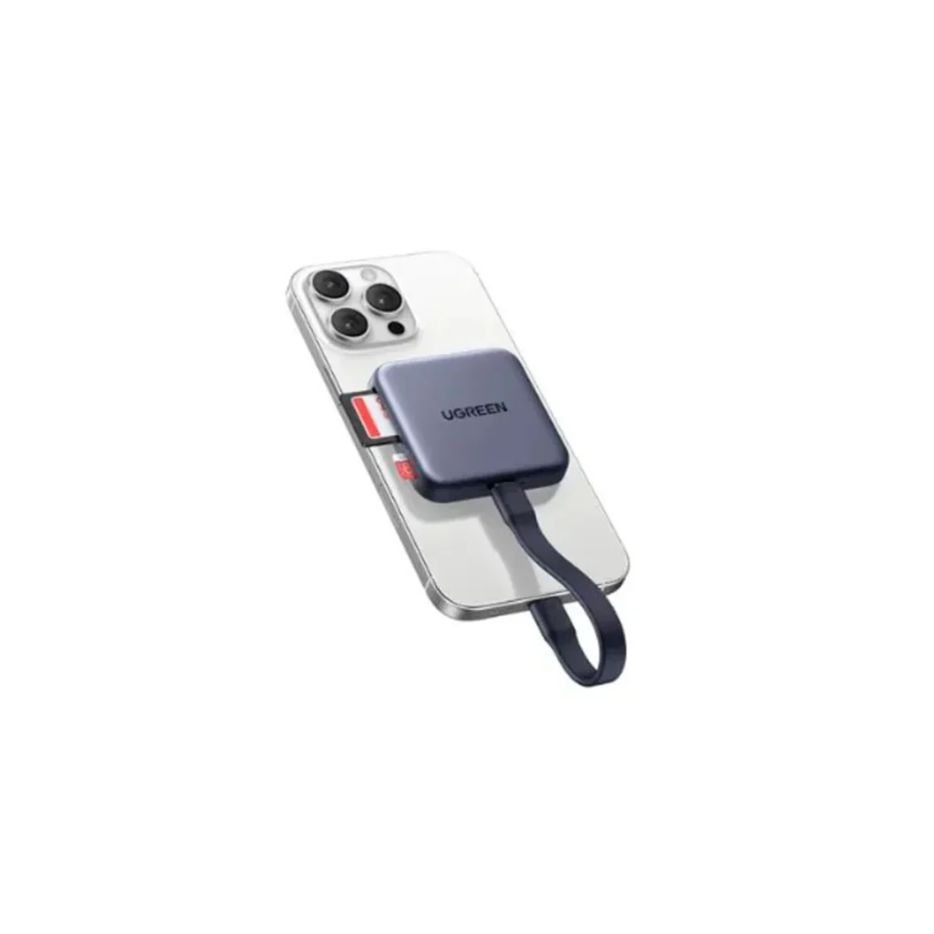 Leitor de cartões ugreen CM898 USB-c uhs-ii sd e microsd com pd 3.0
