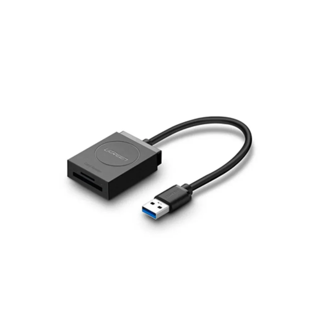 Leitor de Cartões Ugreen USB-A 3.0 SD e microSD CR127 Preto