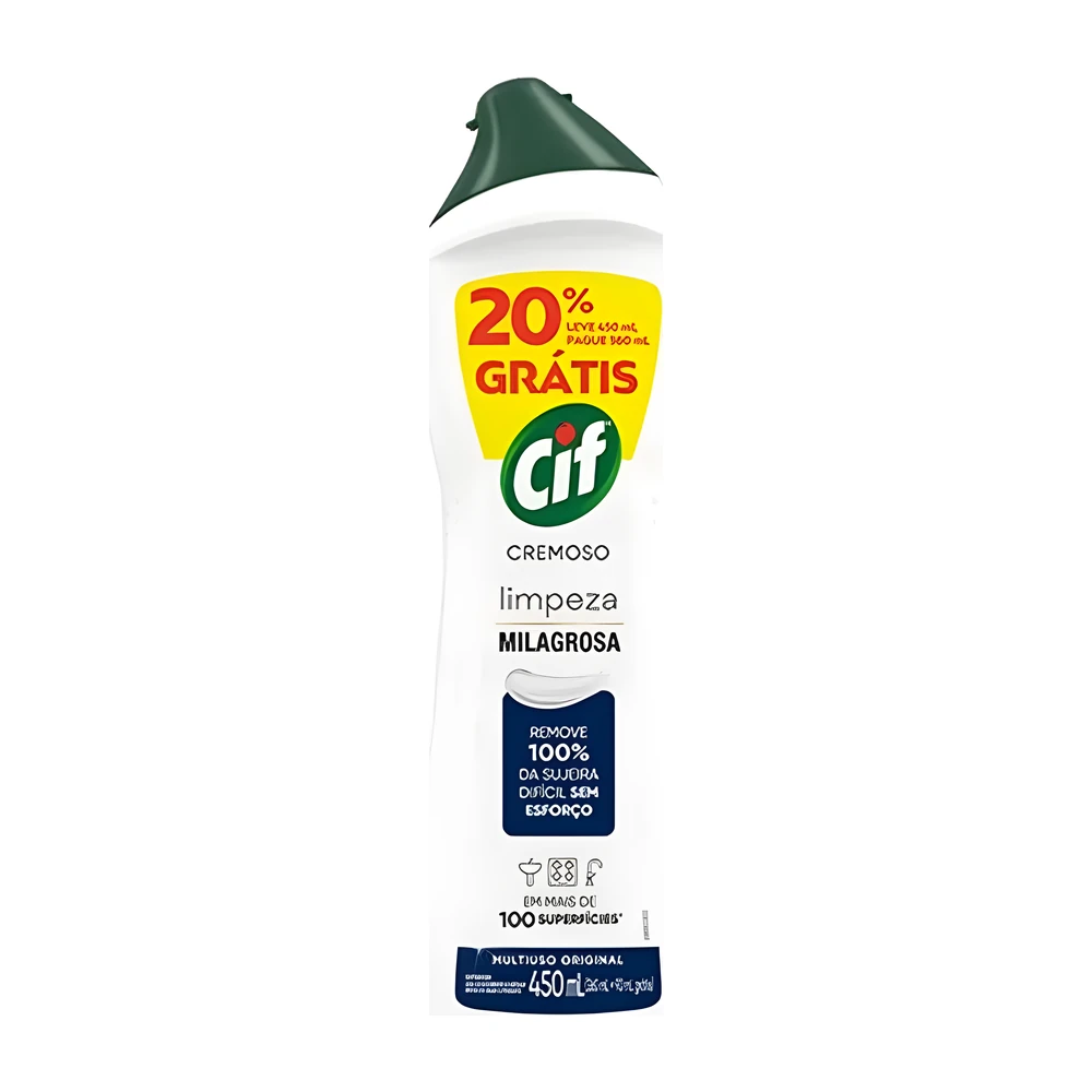 Limpador cremoso Cif branco 450 ml