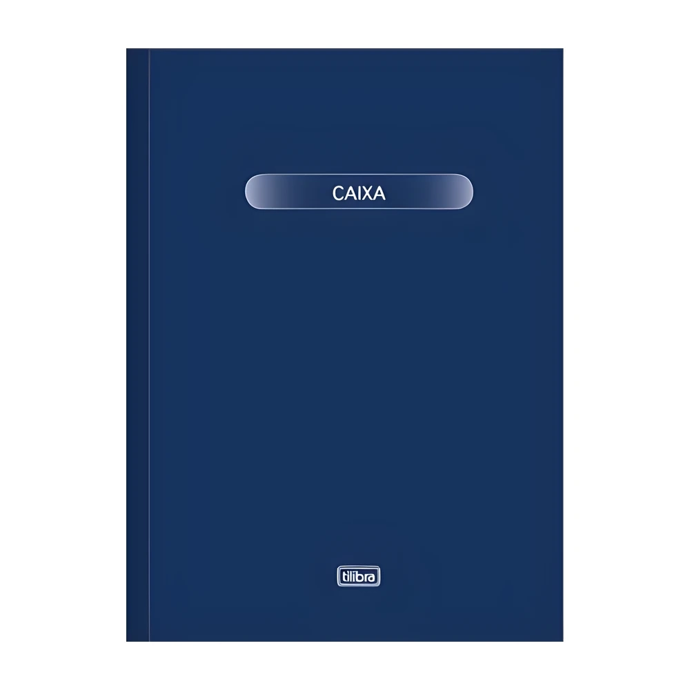 Livro caixa capa dura grande 100 folhas Tilibra