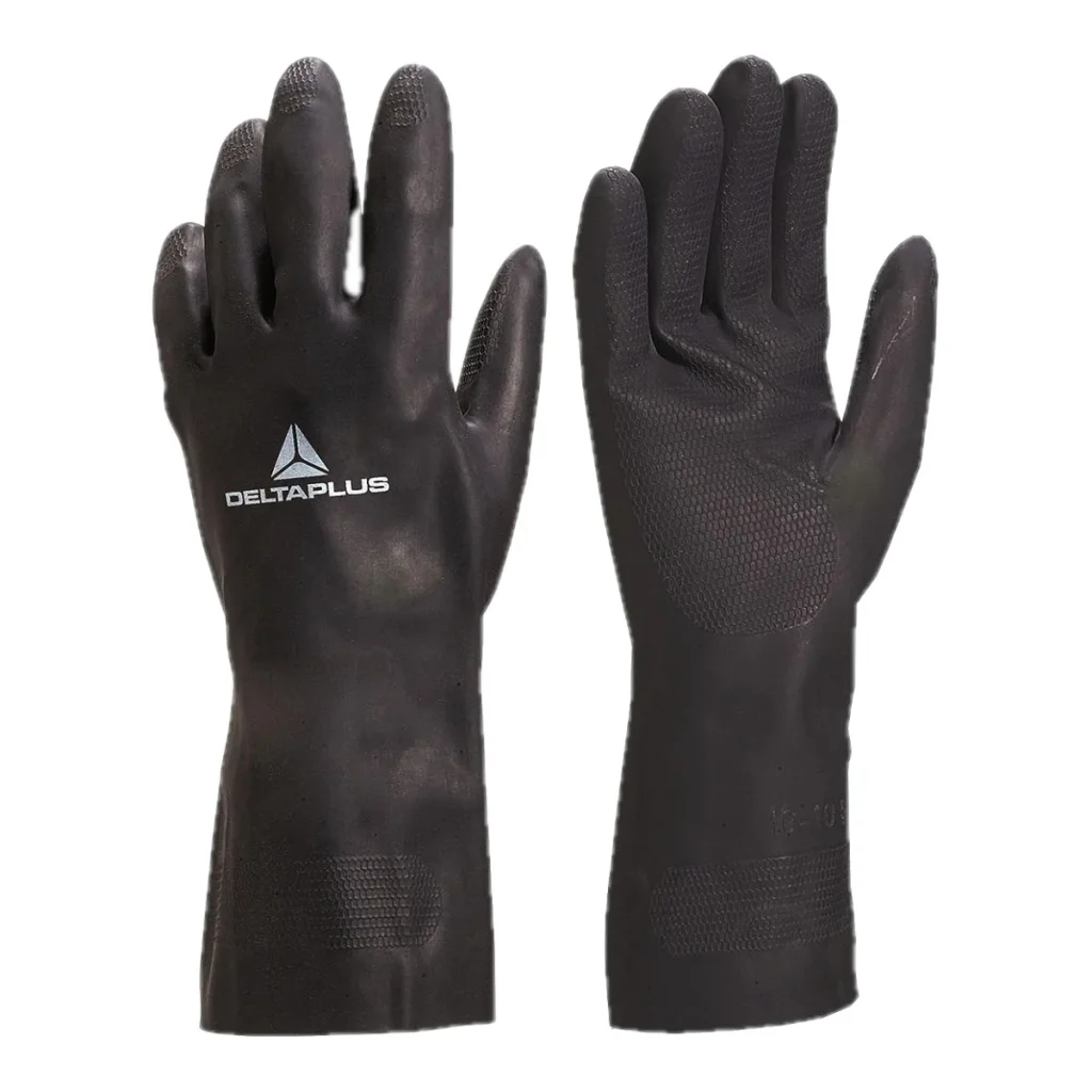 Luva de neoprene flocada delta Plus toutravo VE509 preta