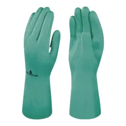 Luva Nitrílica Flocada Delta Plus Nitrex VE801 Verde — H&H Suprimentos Corporativos