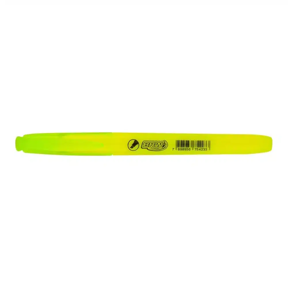 Marca-texto fluorescente amarelo BRW CA2001