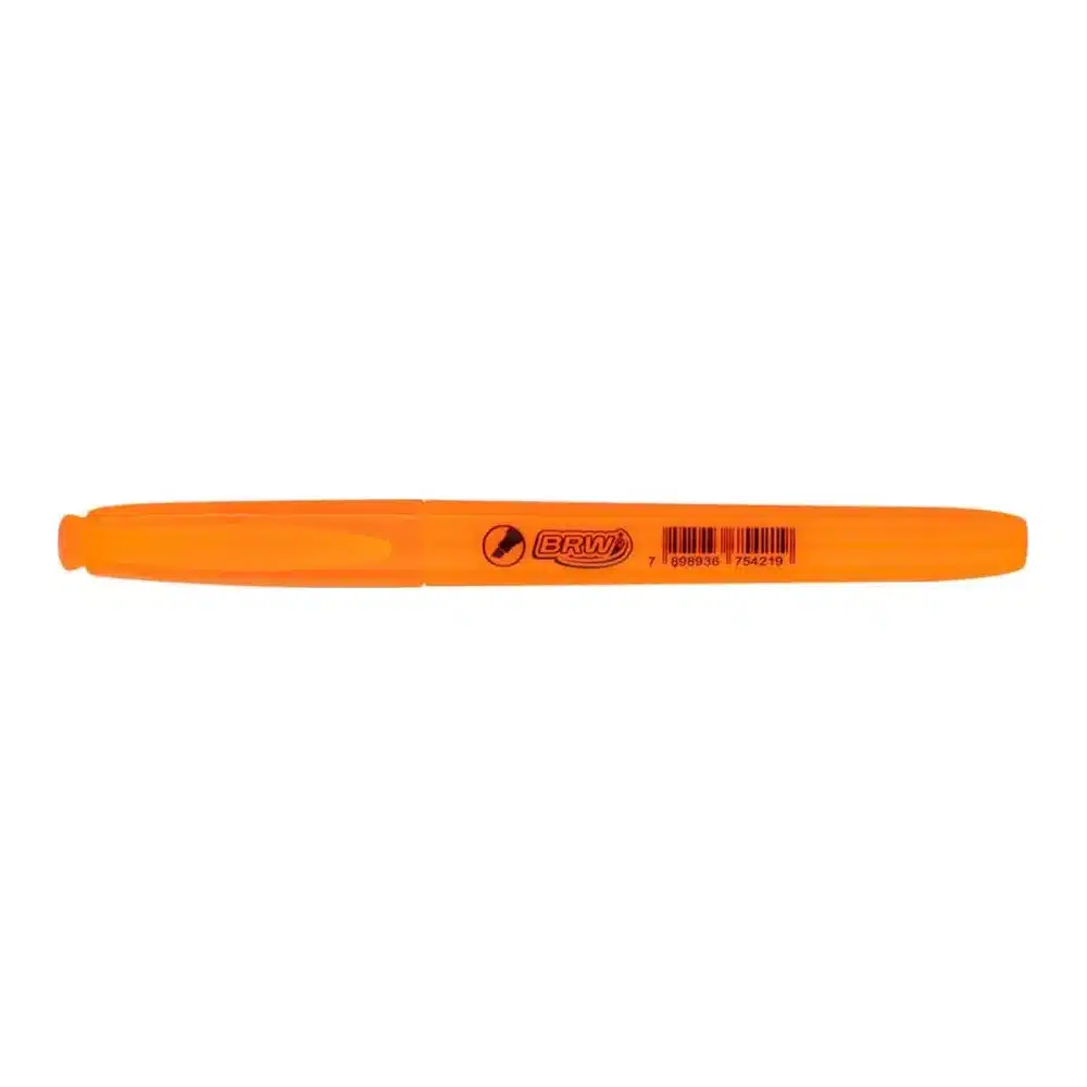 Marca-texto fluorescente BRW laranja (CA2004)