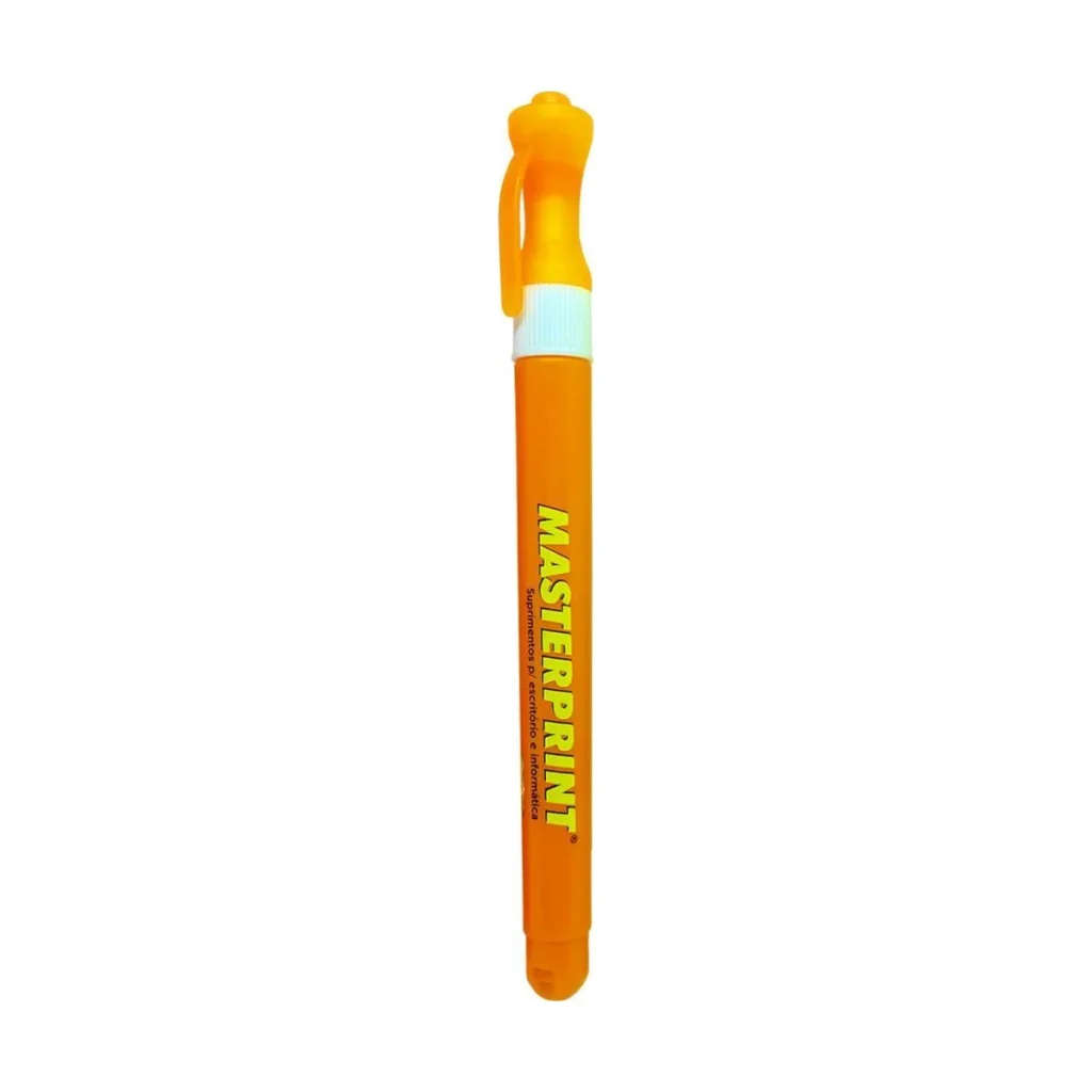 Marca-texto Masterprint Neon slim laranja MP614