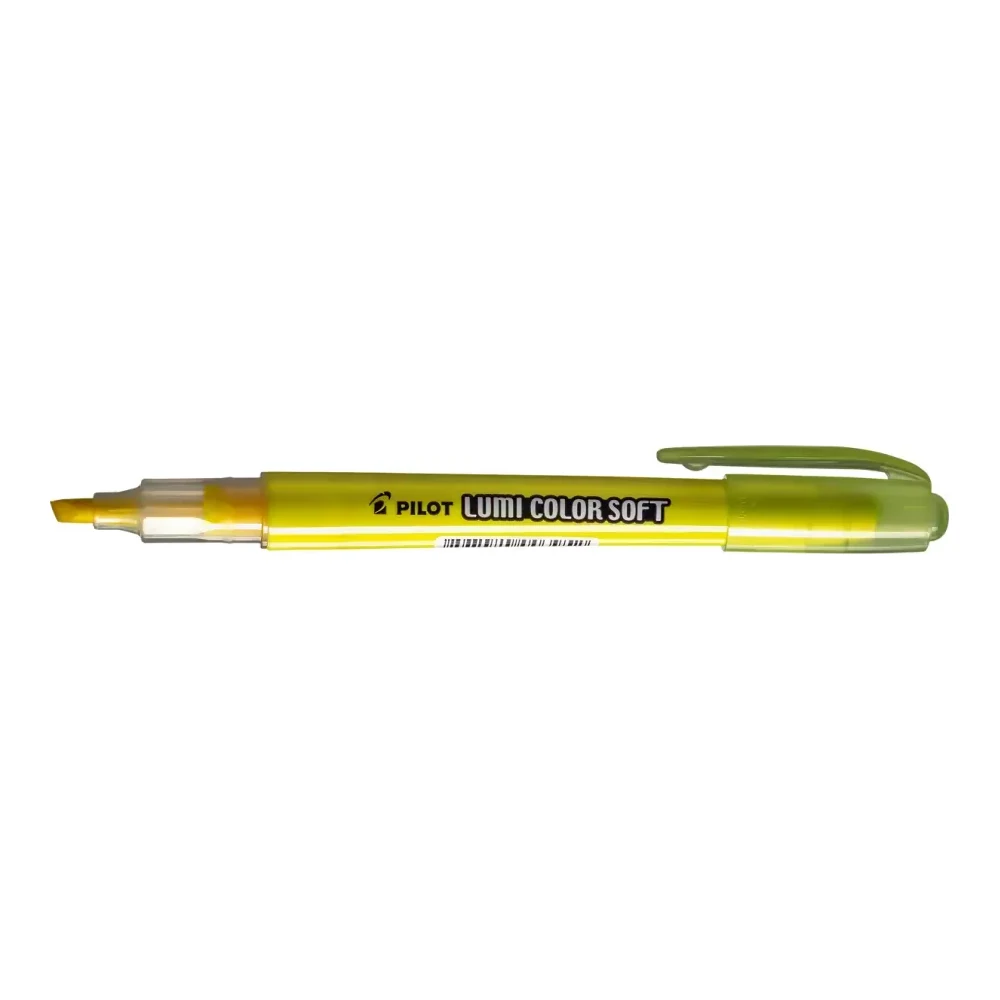 Marca texto Pilot Lumi Color Soft amarelo pastel